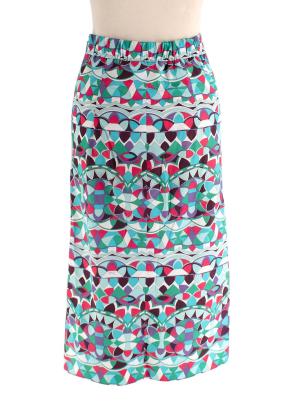 Emilio Pucci Multicolour Geometric Print Pencil Skirt 2