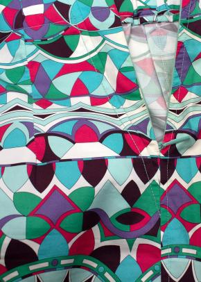 Emilio Pucci Multicolour Geometric Print Pencil Skirt 8