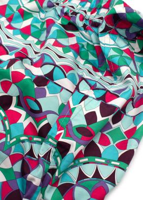 Emilio Pucci Multicolour Geometric Print Pencil Skirt 6