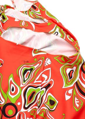 Emilio Pucci Printed Cut Out Mini Dress 4