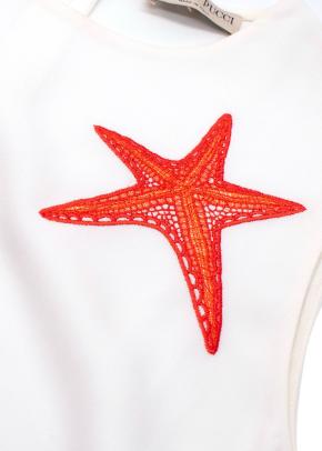 Emilio Pucci  Embroidered White Crepe Sleeveless Blouse 8