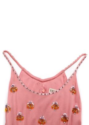 Emilio Pucci Embellished  Belted Pink Maxi Dress 5