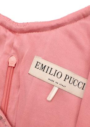 Emilio Pucci Embellished  Belted Pink Maxi Dress 9