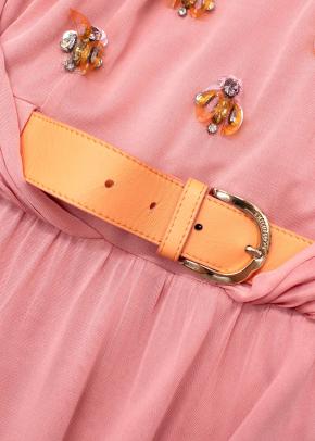 Emilio Pucci Embellished  Belted Pink Maxi Dress 3