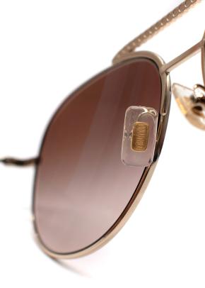 Miu Miu Pilot-Frame Embellished Sunglasses 8