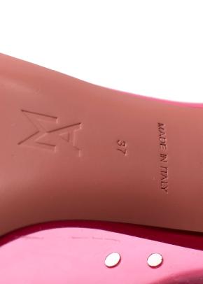 Amina Muaddi Begum Emellished Pink PVC Pump 9