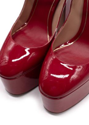 Valentino Ruby Leather Platform Pumps 3
