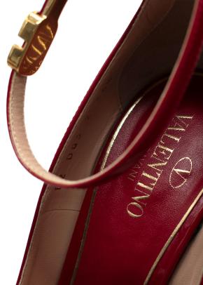 Valentino Ruby Leather Platform Pumps 8