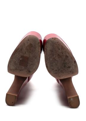 Valentino Ruby Leather Platform Pumps 11