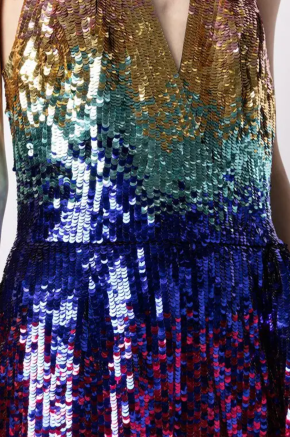 Zuhair Murad Gradient-Sequin Halterneck Gown 4
