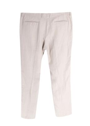 Boglioli Linen Trousers in Stone 2