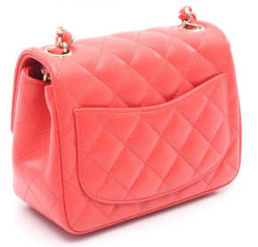 Chanel Mini Matelassé in Coral Leather with Gold Tone Hardware 3