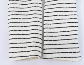 Chanel Ivory And Black Sequin Striped Tweed Jacket 16