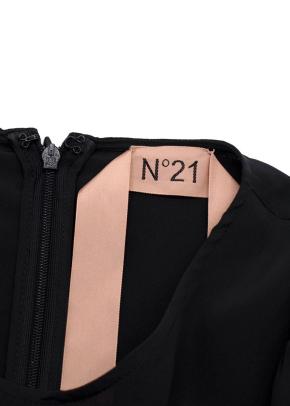No.21 Black Crepe Midi Dress 2