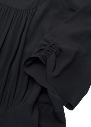 No.21 Black Crepe Midi Dress 7