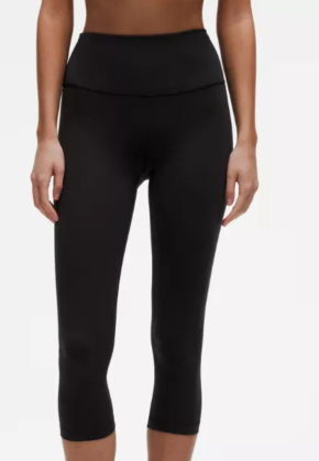 Lululemon Black Wunder Under HR Crop Yoga Pants 21" 5