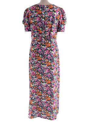 Saloni Bianca Floral-print Silk Midi Dress 3