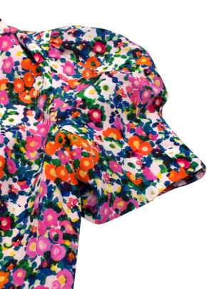 Saloni Bianca Floral-print Silk Midi Dress 6