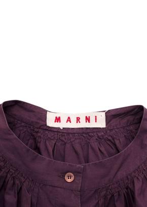 Marni Plum Cotton Blouse 6