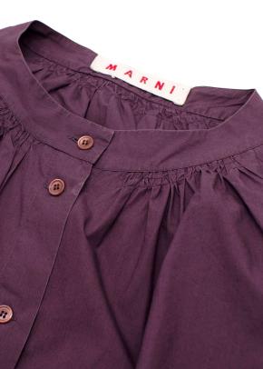Marni Plum Cotton Blouse 3
