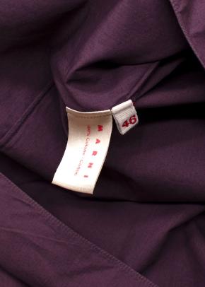 Marni Plum Cotton Blouse 4