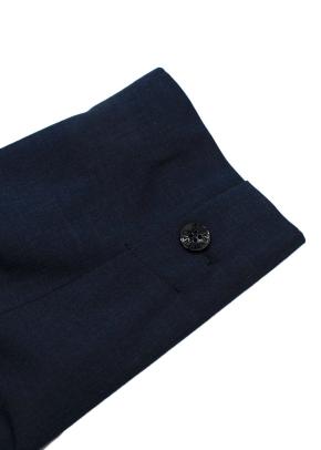 Ganni Drapey Melange Indigo Suit 4