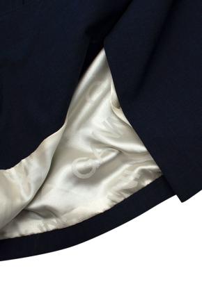 Ganni Drapey Melange Indigo Suit 7