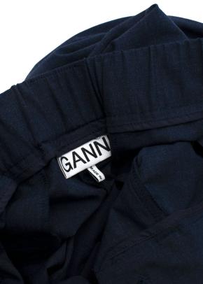 Ganni Drapey Melange Indigo Suit 17
