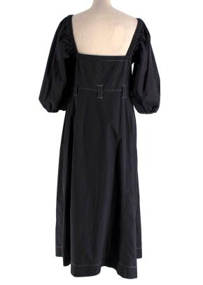 GANNI Ripstop Organic Cotton Poplin Dress 3