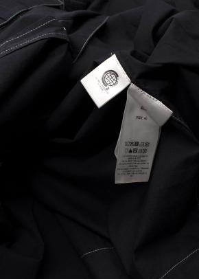 GANNI Ripstop Organic Cotton Poplin Dress 9