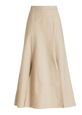 Caes Beige Midi Skirt 2
