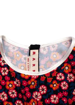 Marni Floral Dress with Cap Sleeves 4