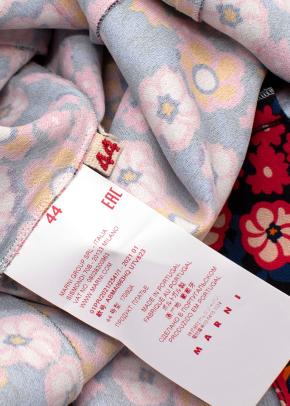 Marni Floral Dress with Cap Sleeves 5