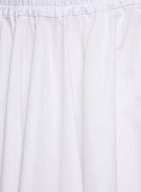 Aspesi White Cotton poplin midi skirt 4