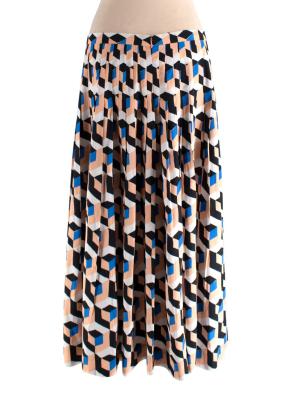 Dries Van Noted Geometric Printed Midi Skirt 2