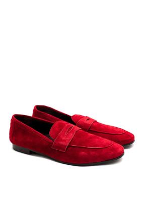 Bougeotte Red Suede Loafers 8