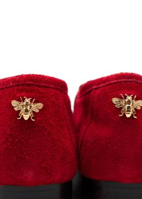 Bougeotte Red Suede Loafers 2