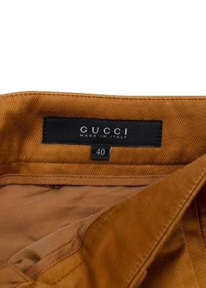 Gucci Dark Gold Cotton/Elastane Jeans 4