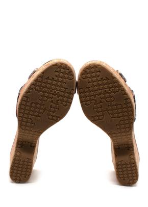 Jimmy Choo Powder Pink Embossed Snakeskin Mule 9