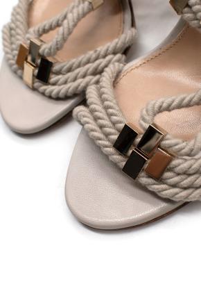 Sergio Rossi Ecru Scarpe Donna Sandal 3