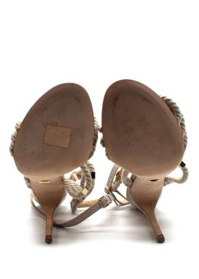 Sergio Rossi Ecru Scarpe Donna Sandal 9
