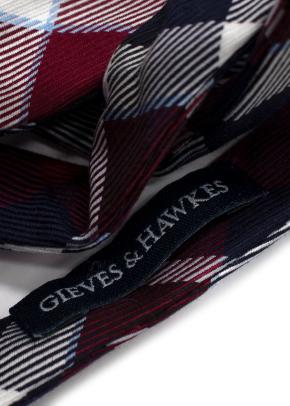 Gieves & Hawkes Tartan Self-Tie Bow Tie 5