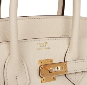 Hermès Epsom Sellier Nata Birkin 25 With Gold Hardware 8