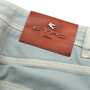 Etro Washed Blue Palm Tree Embroidered Jeans 2