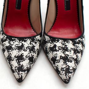 Carolina Herrera Houndstooth Heels in Black & White 4