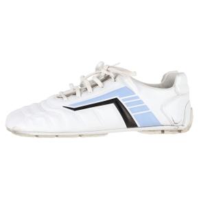 Prada White Leather Rev Low-Top Sneakers 4