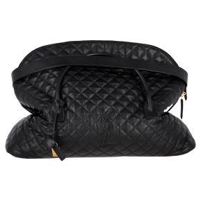 Saint Laurent Black Leather ES Giant Travel Bag 2