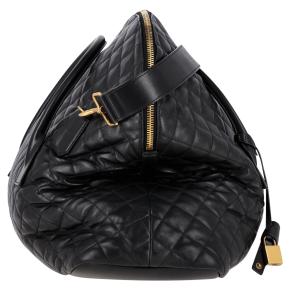 Saint Laurent Black Leather ES Giant Travel Bag 3