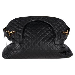 Saint Laurent Black Leather ES Giant Travel Bag 4
