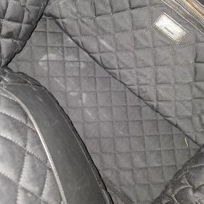 Saint Laurent Black Leather ES Giant Travel Bag 6